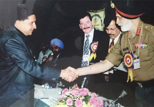 The award granted to M/s S.K.Builders for outstanding performance by completing the work with good quality and ahead of schedule, granted on the annual day function